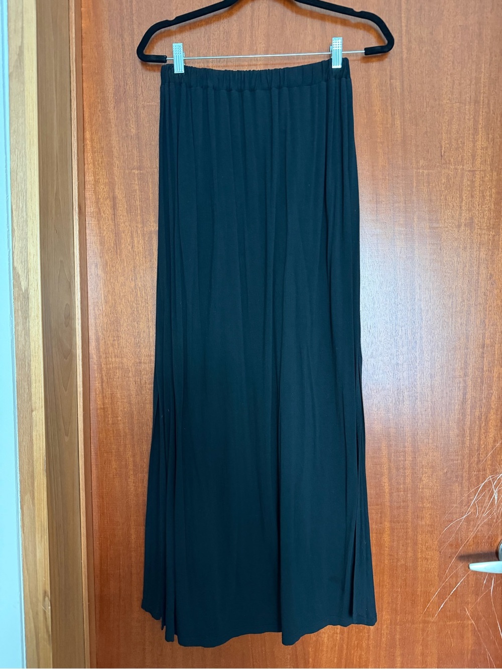 Glamorous Black Maxi Skirt with Elastic Waist